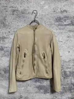 シシ　レザーライダースジャケット