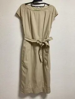 値下げ❣️ユニクロ・Ｃ・ベージュコクーンワンピース　XS