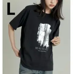 リエディ 箔Tシャツロゴレディーストップス半袖L