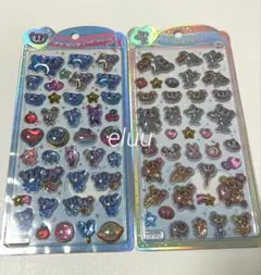 【匿名発送】エンジェルブルー　うるちゅるポップシール　2点セット