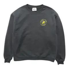 USA 古着 チャンピオン スウェット トレーナー 刺繍 ブラック メンズL