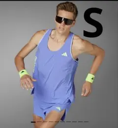 【新品S】adidas アディゼロ ランニング シングレット ADIZERO