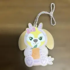 香港ディズニー クッキーアン ウッドキーホルダー　絵馬　ダッフィー　チャーム