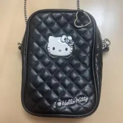 ハローキティ キルティングバッグ ブラック