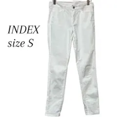 【INDEX 】 レディース ホワイトパンツ 白 美脚 40(L) 美品のサムネイル