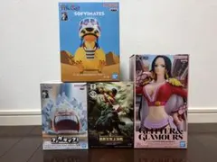 【一部開封済】ワンピース フィギュア 4点セット ルフィ ゾロ ハンコック他