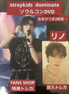 スキズ　dominate ソウルコンDVD 封入トレカ　　　ポストカード　リノ