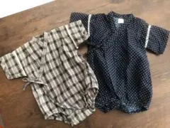 コムサイズム他　甚平 ロンパース　2枚セット