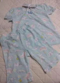 【新品】シナモロール　サンリオ　パジャマ　半袖上下　シナモン　水色