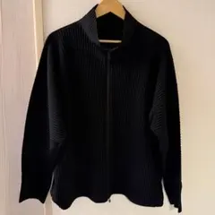 オムプリッセイッセイミヤケHOMME PLISSEジップアップブルゾン黒サイズ2のサムネイル