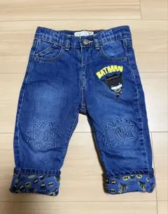 zara baby デニムパンツ バッドマン 86cm エンボス加工