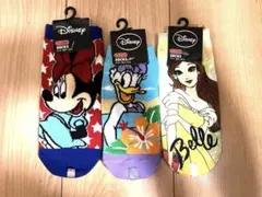 【新品　未使用】キャラックス　Disney 3足セット22〜24cm