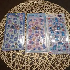 正規品　スティッチ プチドロップステッカー 3枚セット