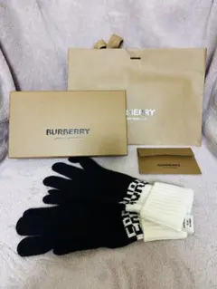 【期間限定値下】BURBERRY バーバリー カシミヤ グローブ 手袋バイカラーのサムネイル