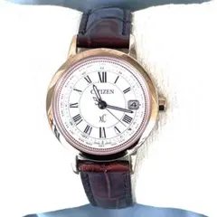 美品❣シチズン xC 電波 ソーラー サクラピンク ティタニアライン　稼働品