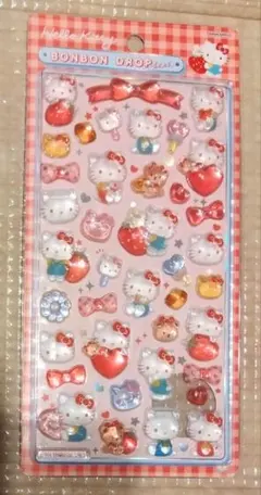 ボンボンドロップシール　ハローキティ 赤 　サンリオ 　新品未使用品