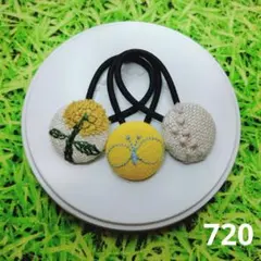 724 ミナペルホネン✨ハンドメイドヘアゴム✨choucho twins セット