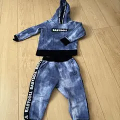BABYDOLL デニム風パーカーとパンツセット