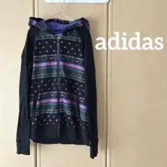 adidas アディダス　レディース　ジップパーカー　L