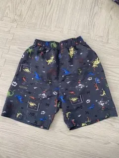 恐竜柄 水着 100cm グレー