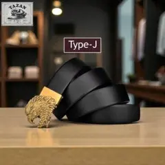 オートロックベルト 自動ロックベルト スライド式 メンズ PU革 TYPE-J