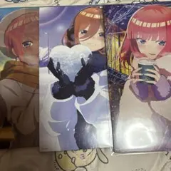 【匿名配送】五等分の花嫁　一番くじ　イラストボード　一花・二乃・三玖【開封済】