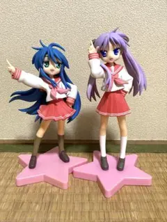 ポ*×様 【再お値下げ】らき☆すた　エクストラフィギュア　泉こなた　柊かがみ　S