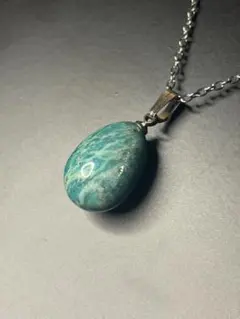 ✅ 【天然石】アマゾナイト ネックレス 希望の石 美しい鮮やかブルーグリーン