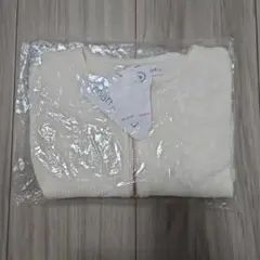 カーディガン　ママラク　バースデイ　薄手　アウター　95　ホワイト