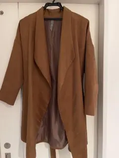 アクアガールブラウン スエード風 コート