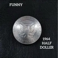 FUNNY ファニー　ケネディ　　　50¢ 銀貨　コンチョ　1964年のサムネイル
