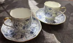 NARUMI BONE CHINA ティーカップ・ソーサー 2個セット