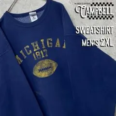 【激レア2XL☆メキシコ製90s】ミシガン大学 カレッジスウェットトレーナー