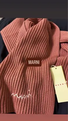 MARNI リブニット マフラー ピンクのサムネイル