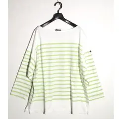 Le minor パネルボーダー カットソー オーバーサイズ ライム size2