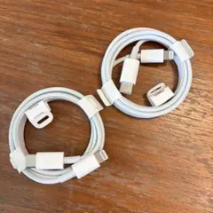 Apple純正正規品USB-C to Lightningケーブル 2本セット