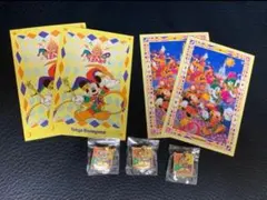 ディズニーランド 15周年 ポストカード ピンバッチ 7点セット