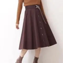 Proportion Body Dressing❤︎チェックベルトトレンチスカート