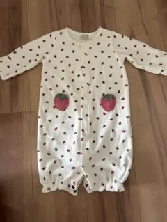 petit main いちご柄ロンパース 50~70cm
