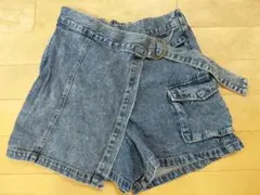 ラブトキシック⭐ラップベルトスカパン デニム ショートパンツ 160
