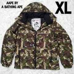 美品　A BATHING APE BAPE　エイプ　ダウンジャケット　カモフラ アベイシングエイプ リバーシブルダウンジャケット