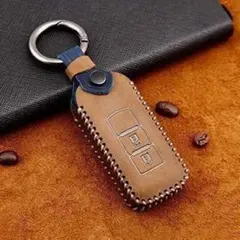 キーケース 三菱 日産　スマート キーケース　デイズ　ekワゴン　本革　ブラウン