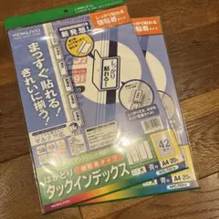 KOKUYO はかどりタックインデックス 大 青枠 KPC-T691B 2冊