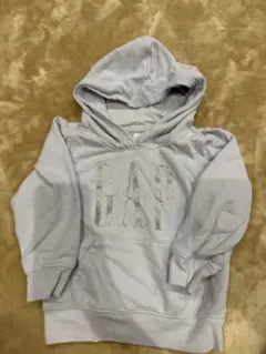 GAP アイスブルー フード付きパーカー 3歳