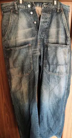 ディーゼルDIESELビンテージデニムパンツ ジーンズ インディゴブルー！