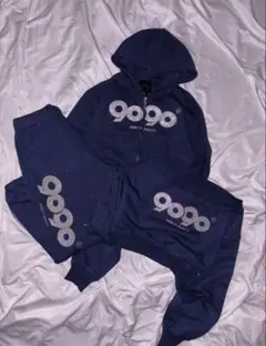 9090 OG Logo Glitter Zip Hoodie パーカーのみ