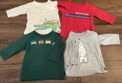 ベルメゾン　GITA ジータ　100cmサイズ　7分袖Tシャツ　4枚セット