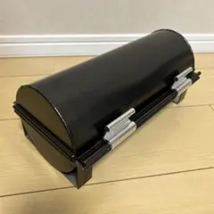 高級木製 裁縫箱 漆黒×黄色ベロア オーストリア製HALLTEX針刺し高島屋