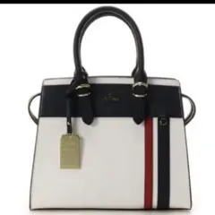 &chouette アンドシュエット スポーティーラインハンドバッグ ホワイト