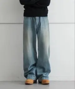 新品 定価37400円 ネオンサイン 24ss デザイン クロップド サルエル 新品 定価37400円 ネオンサイン 24ss デザイン クロップド